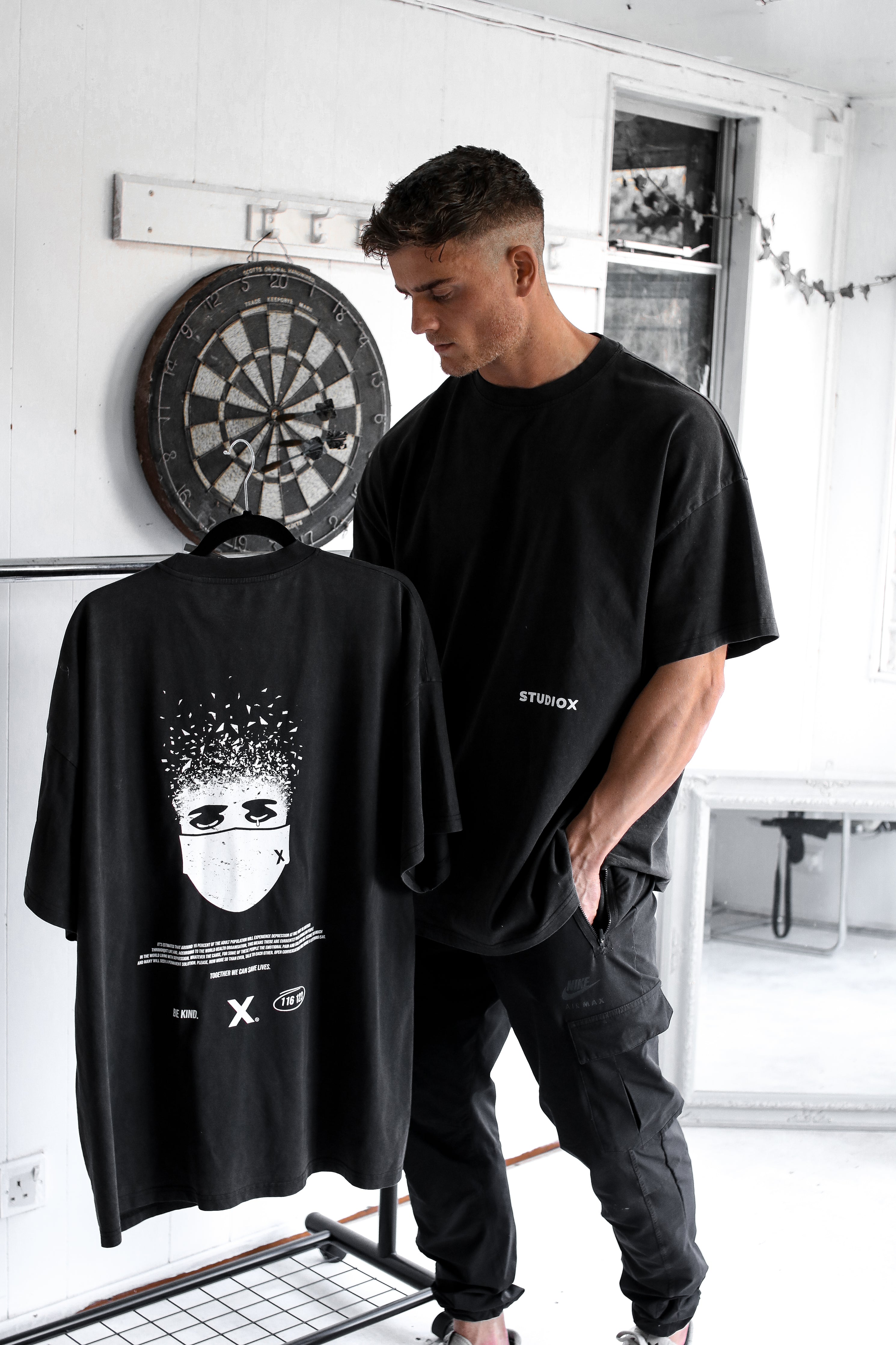 Studio X Acid Wash Tee