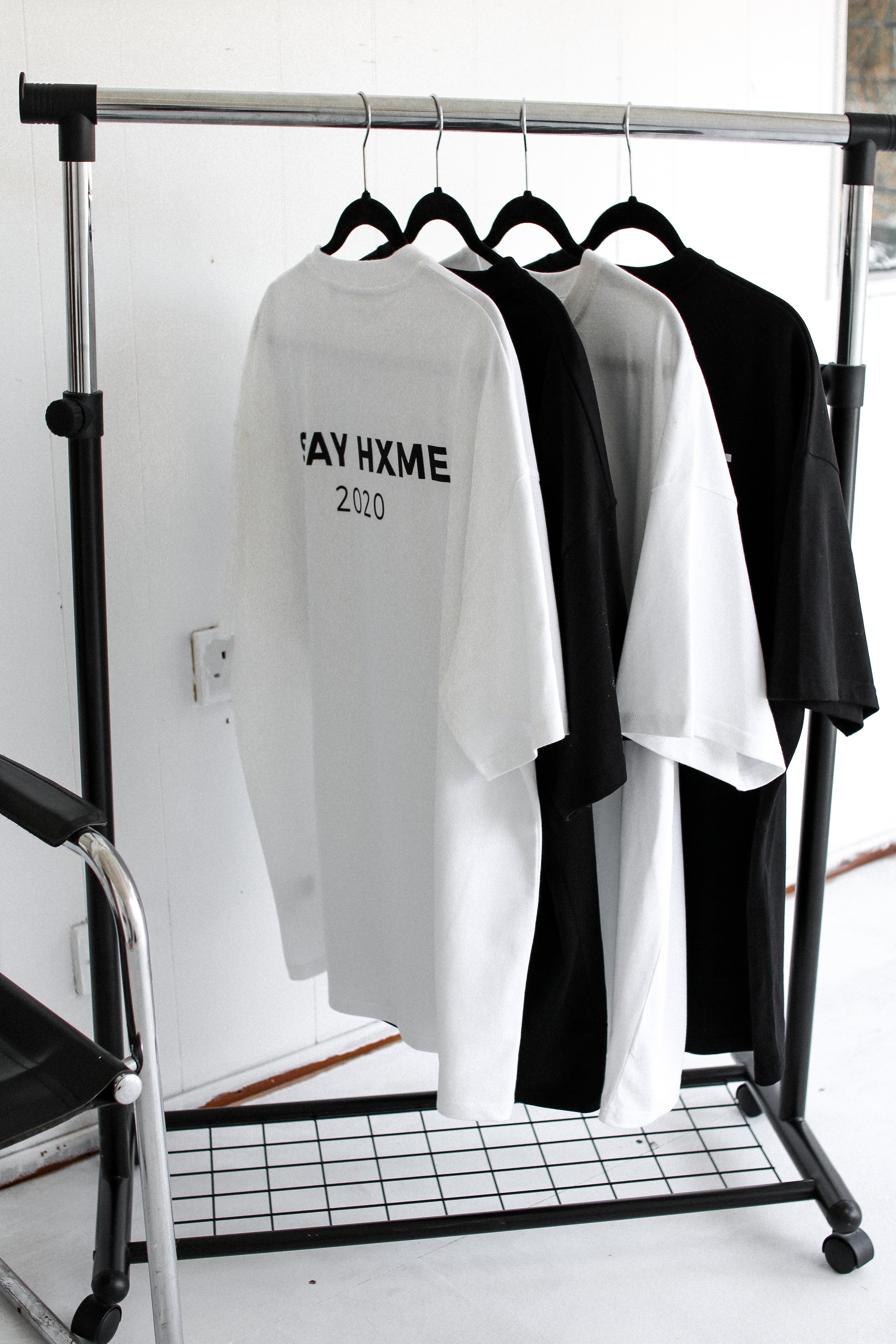 White Oversize STAY HXME T-Shirt