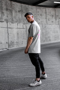 Grey Oversized Graphic Tee