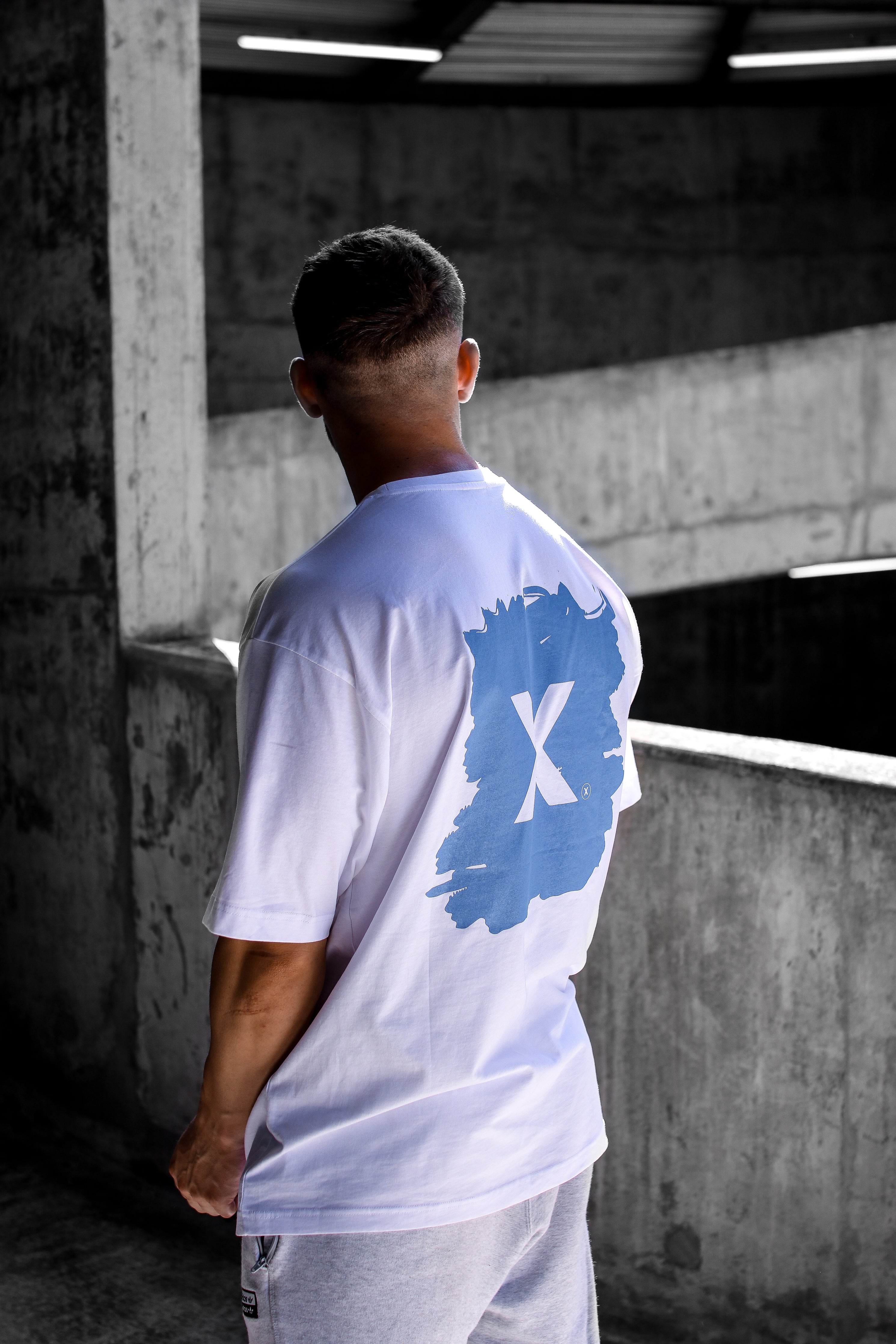 White Oversized Graphic Tee